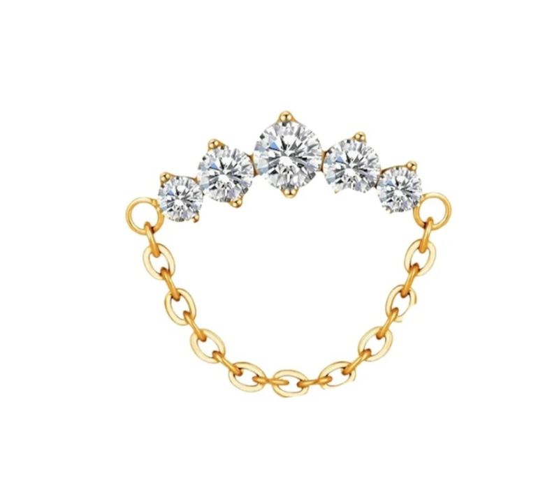 Celeste Chain Titan Labret  Gull