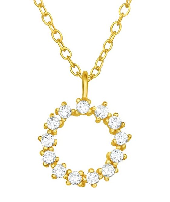 Hovedbilde Circle Sparkle Halskjede