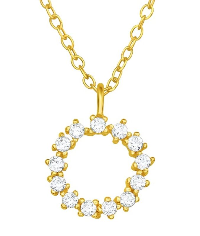 Circle Sparkle Halskjede