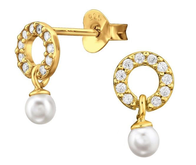 Hovedbilde Golden Circle & Pearl Øredobber