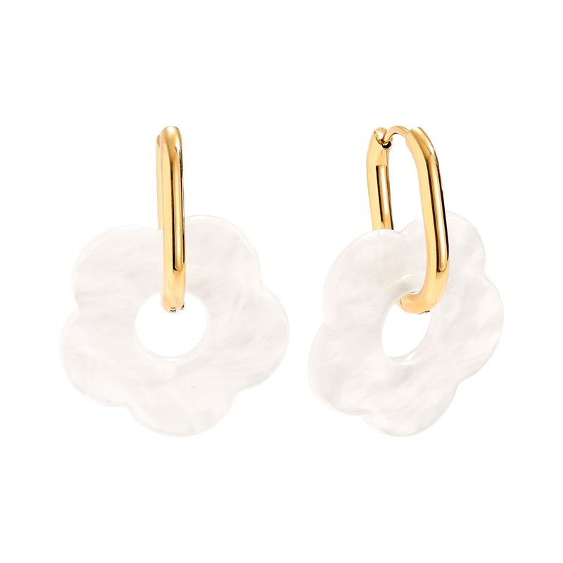 Luna Flower Hoops