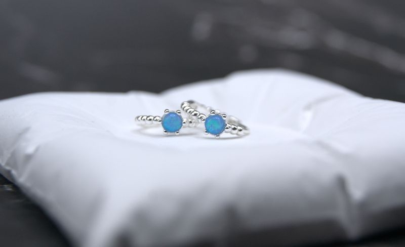 Opal Azur øredobber