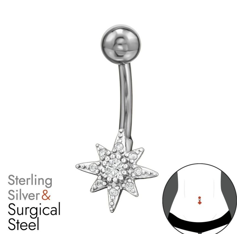 Comet navlepiercing
