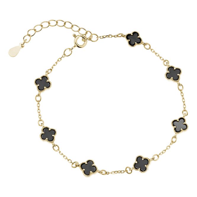 Hovedbilde Golden Midnight Clover Armbånd
