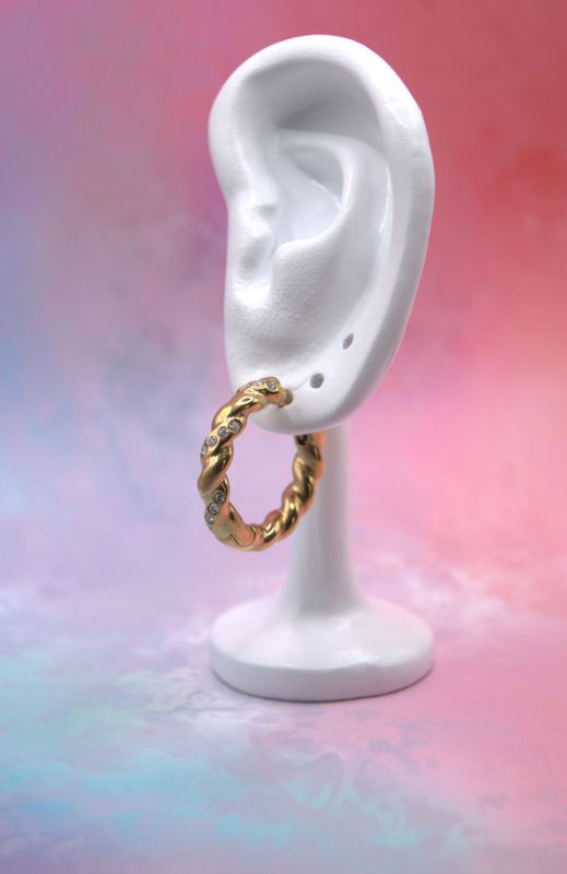 Aurora Twist Hoops