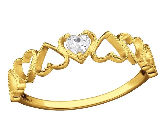 Hovedbilde Heart Band Ring 52str