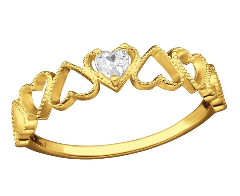 Heart Band Ring 52str