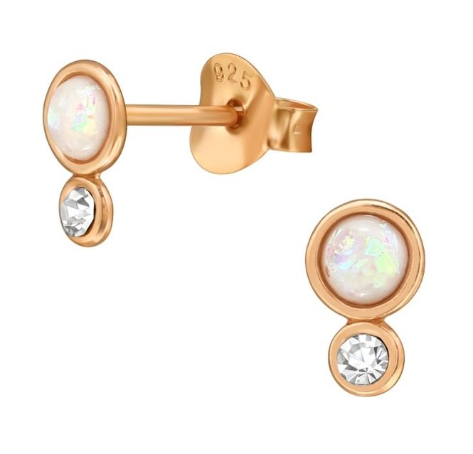 Hovedbilde Rosa Gold Opal Studs