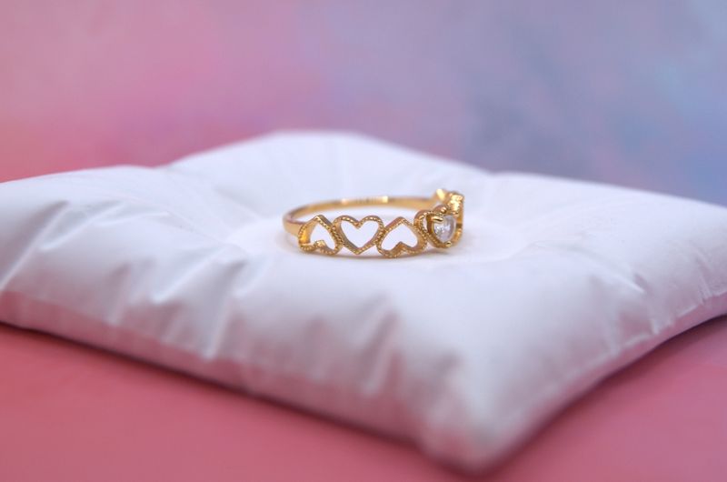 Heart Band Ring 52str