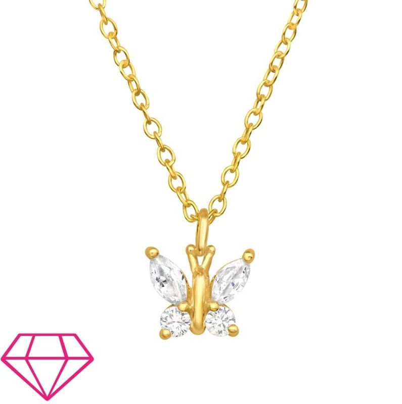 Butterfly Sparkle Halskjede