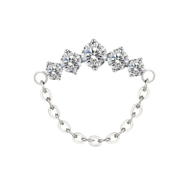 Hovedbilde Celeste Chain Titan Labret Sølv