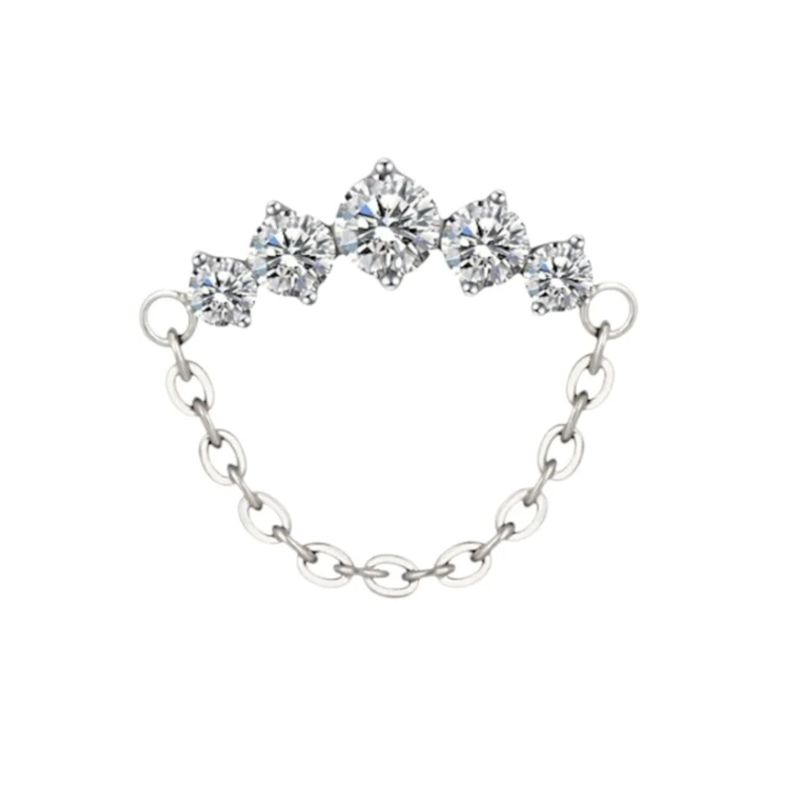 Celeste Chain Titan Labret Sølv