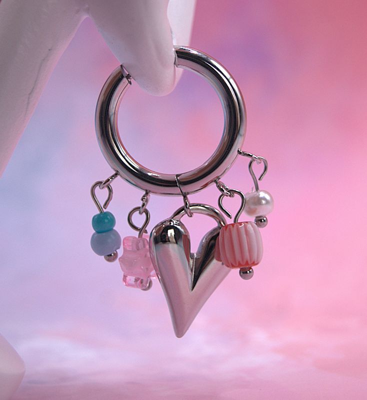 Candy Heart Hoops